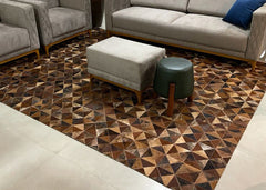 Cowhide Patchwork Rug
