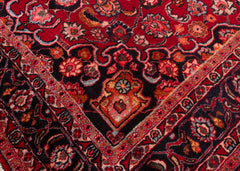 Vintage Mashad Hand-Knotted Wool Persian Rug (Size: 210 X 280 CM)