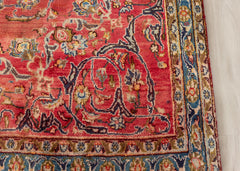 Vintage Mashad Hand-Knotted Wool Persian Rug (Size: 210 X 320 CM)