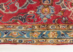 Vintage Mashad Hand-Knotted Wool Persian Rug (Size: 210 X 320 CM)