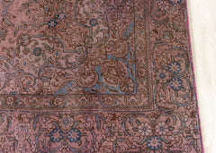Vintage Overdyed Tabriz Hand-Knotted Wool Persian Rug (Size: 200 X 320 CM)