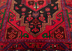 Vintage Zanjan Hand-Knotted Wool Persian Rug (Size: 135 X 230 CM)