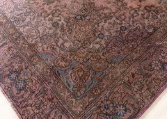 Vintage Overdyed Tabriz Hand-Knotted Wool Persian Rug (Size: 200 X 320 CM)