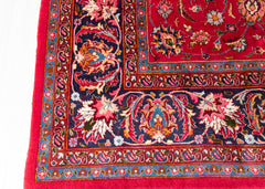 Vintage Mashad Hand-Knotted Wool Persian Rug (Size: 245 X 345 CM)