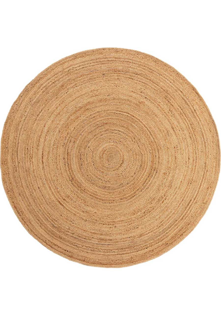 plain round jute rug