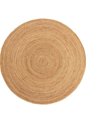 plain round jute rug