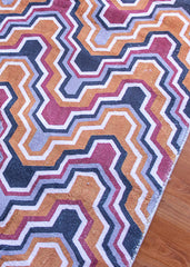 Chevron Multi-Colour Style Area Rug