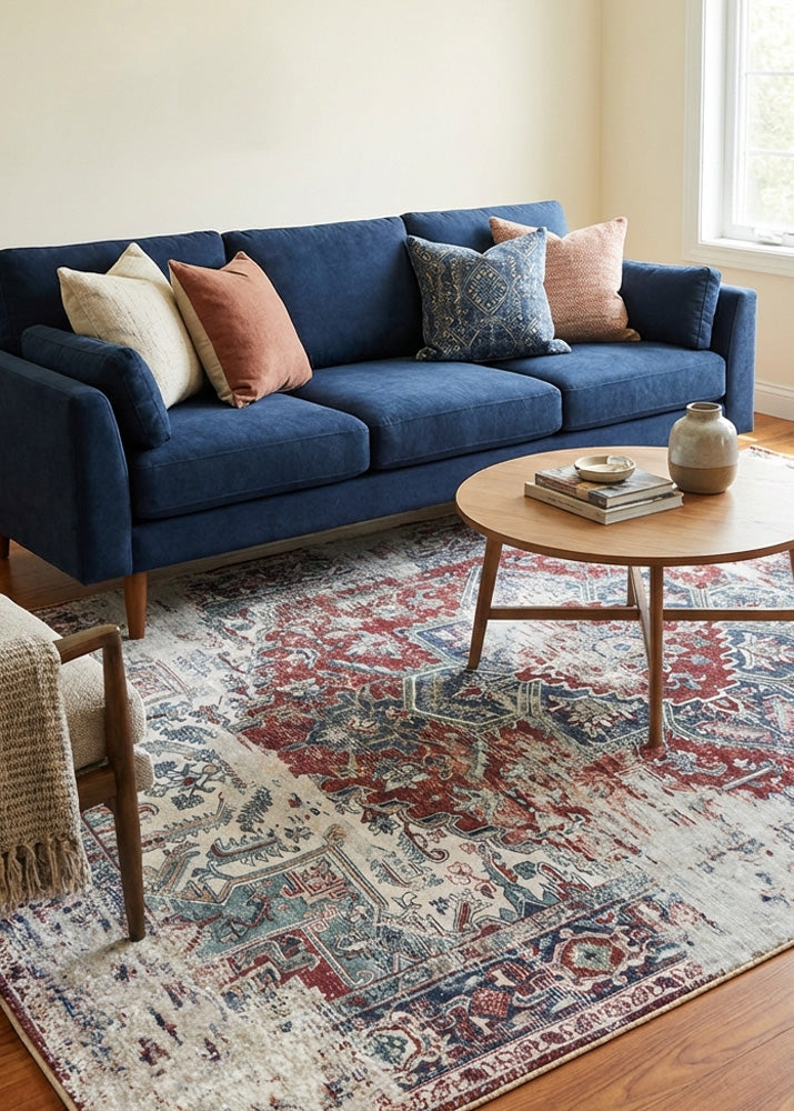 Extra Large Washable Floor Rug in NZ Living Room
