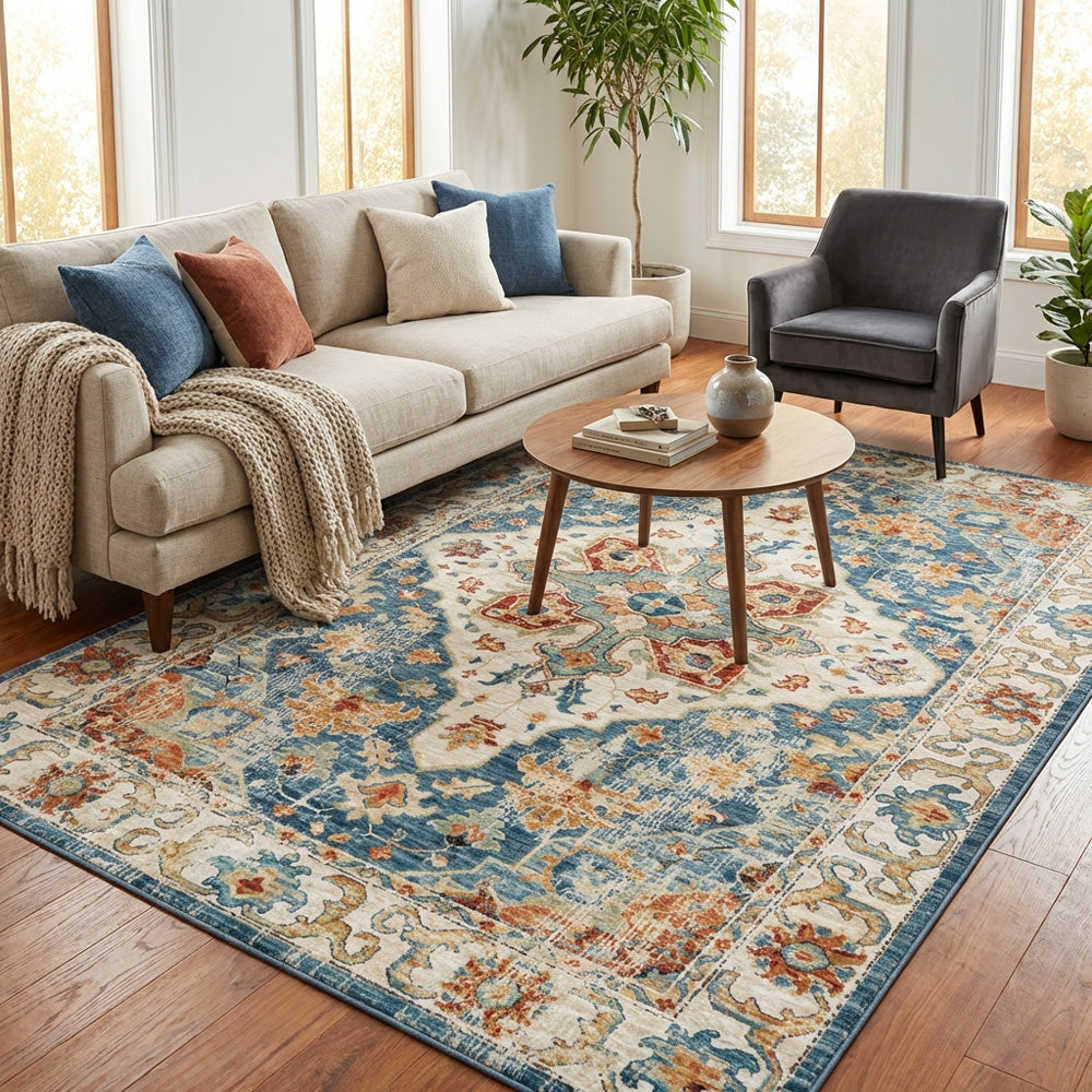 Extra Large Washable Floor Rug in NZ Living Room