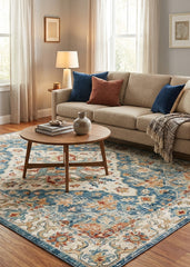 Multi-Colour Vintage Area Rug