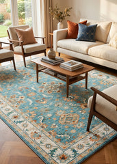 Multi-Colour Vintage Area Rug