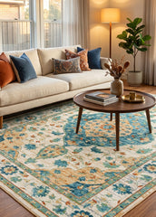 Multi-Colour Traditional Area Rug