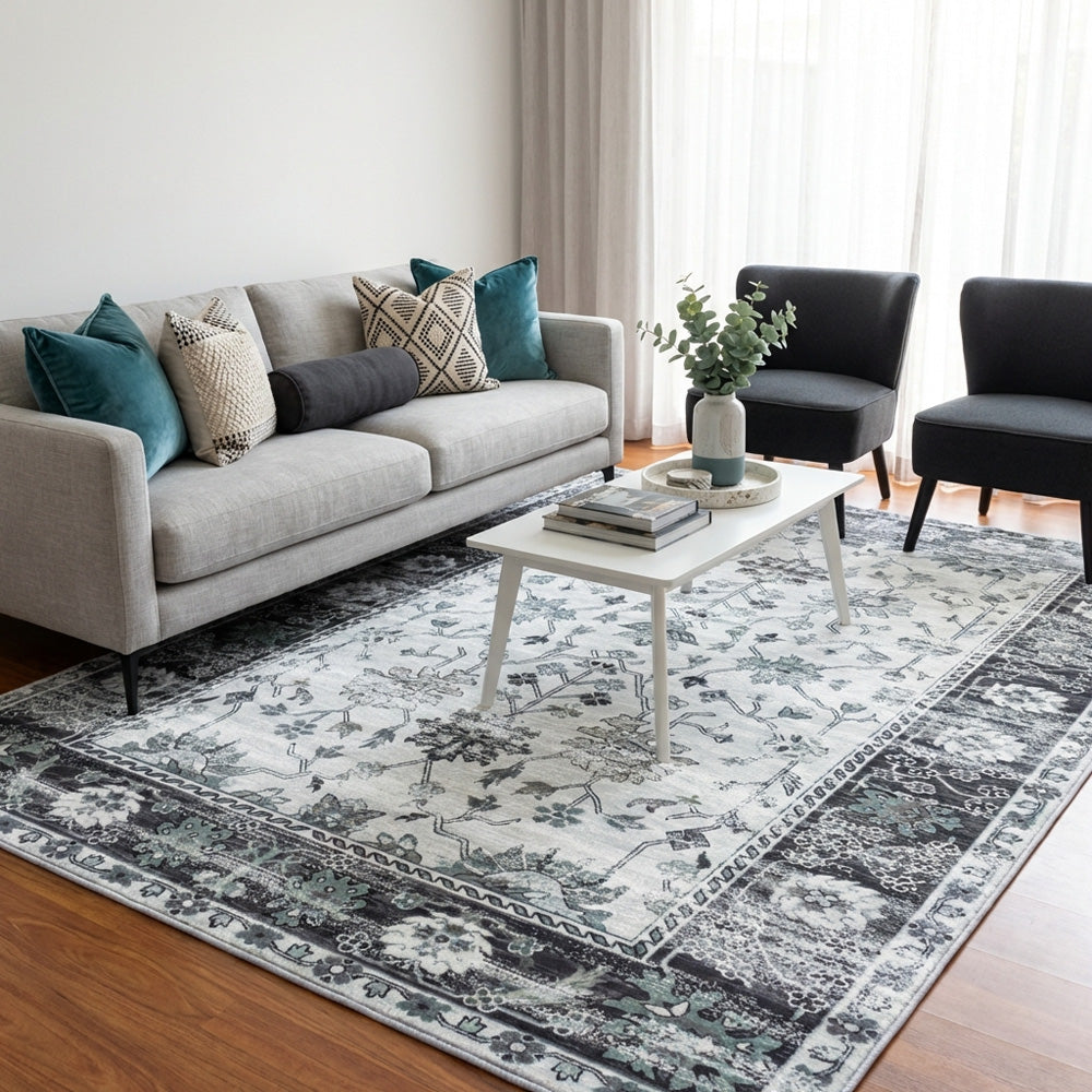 Extra Large Washable Floor Rug in NZ Living Room