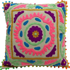Hand Embroidered Cushion