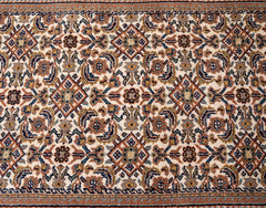 Oriental Agra Hand-Knotted Wool Small Hallway Runner Rug