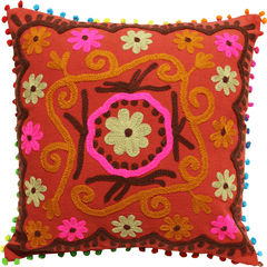 Hand Embroidered Cushion