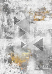 Modern Style Grey Area Rug