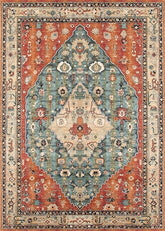 Multi-Colour Vintage Area Rug