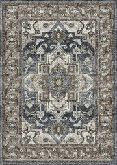 Blue And Brown Vintage Area Rug