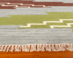 Modern Kilim Flatweave Wool Rug