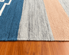 Modern Kilim Flatweave Wool Rug