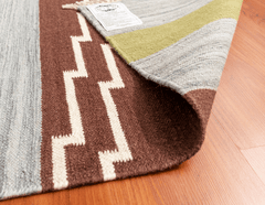 Modern Kilim Flatweave Wool Rug