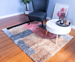 Multi-Colour Modern Shaggy Rug