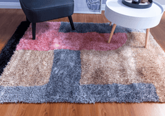 Multi-Colour Modern Shaggy Rug