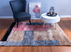 Multi-Colour Modern Shaggy Rug