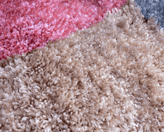 Multi-Colour Modern Shaggy Rug