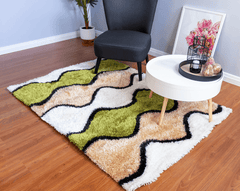 Multi-Colour Modern Shaggy Rug