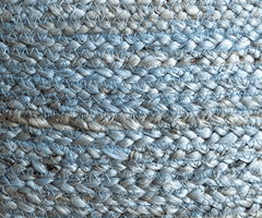 Dusty Blue Jute Cushion