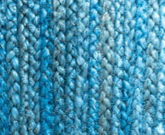 Teal Blue Jute Cushion