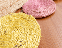 Multicolor Handmade Jute Round Rug