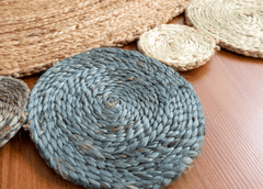 Multicolor Handmade Jute Round Rug
