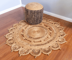 Natural Handmade Jute Round Rug