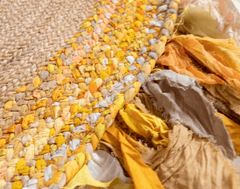 Handmade Designer Jute Round Rug