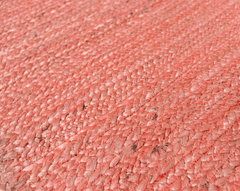 Baby Pink Jute Runner Rug