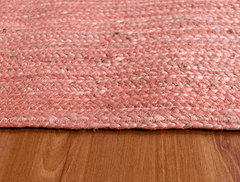 Baby Pink Jute Runner Rug