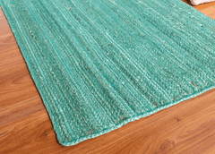 Green Jute Runner Rug