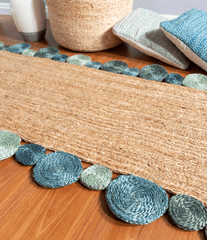 Multicolor Jute Runner Rug