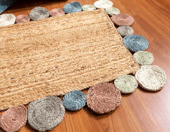 Multicolor Jute Runner Rug