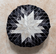 Round Cowhide Cushion