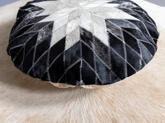 Round Cowhide Cushion