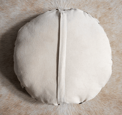 Round Cowhide Cushion