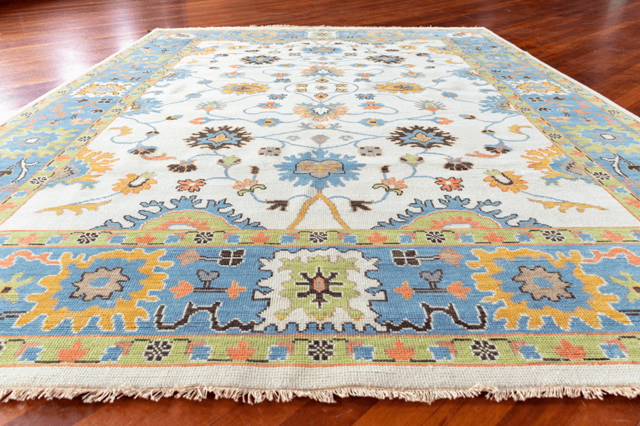 Oriental Heritage Bhadohi Hand-Knotted Wool Indian Rug