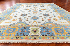 Oriental Heritage Bhadohi Hand-Knotted Wool Indian Rug
