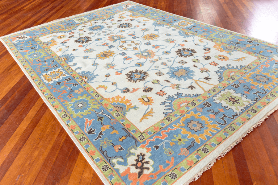 Oriental Heritage Bhadohi Hand-Knotted Wool Indian Rug
