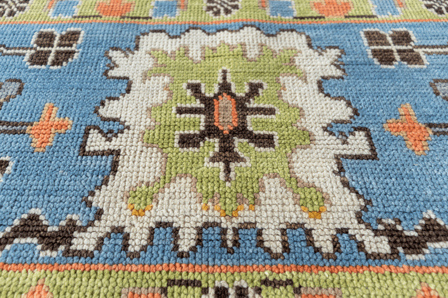 Oriental Heritage Bhadohi Hand-Knotted Wool Indian Rug