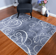 Modern Style Grey Area Rug
